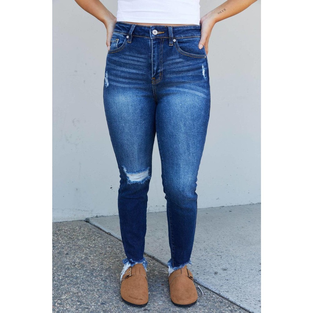 Carly High Rise Cropped Skinny Jeans